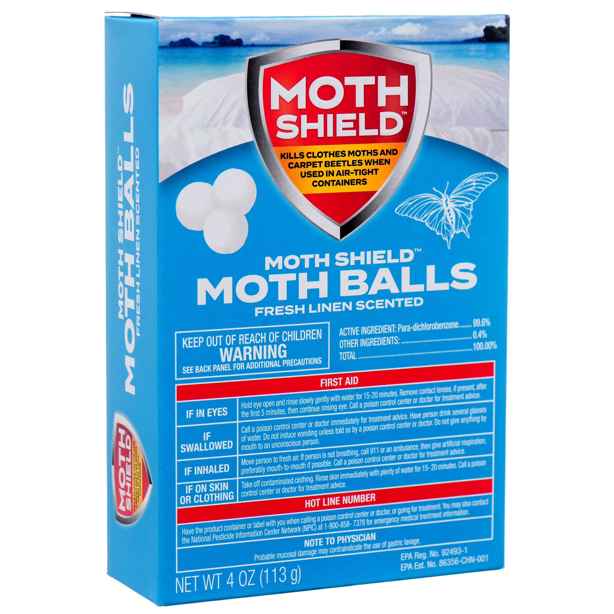 Moth Shield Moth Balls Fresh Linen 4 Oz (Pack Of 1)
