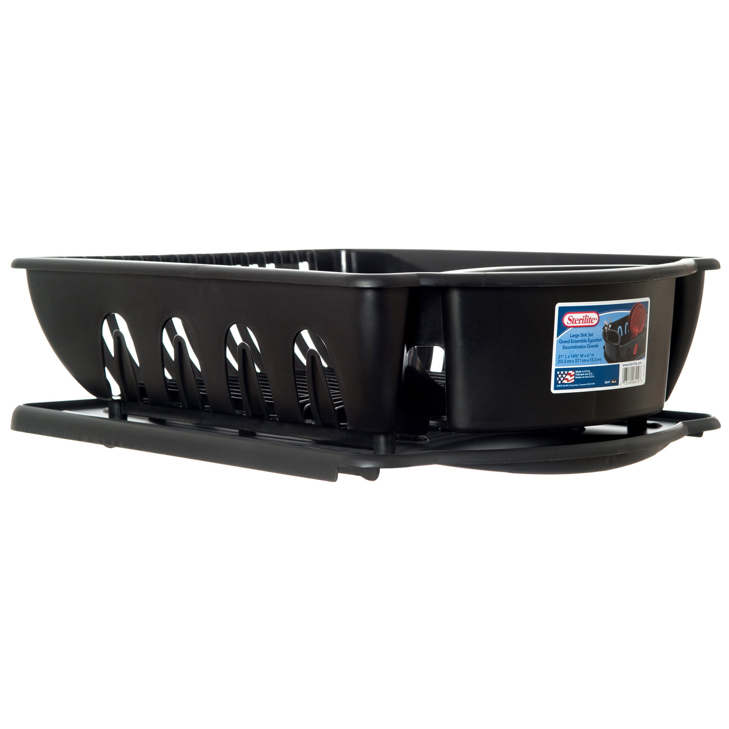 Sterilite #0641 Sink Set 2Pc Blk (Pack Of 1)
