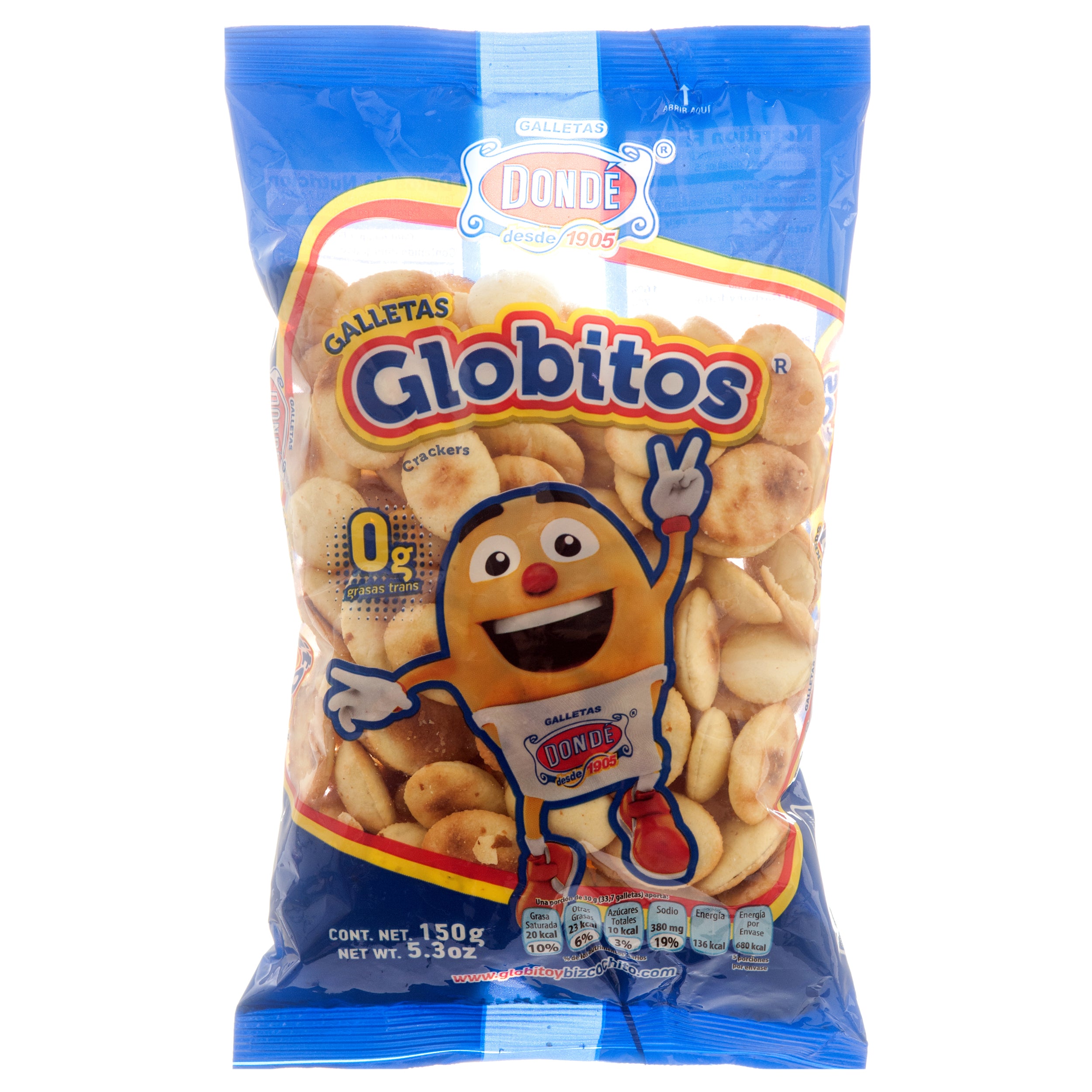 Donde Globitos Cookies, 5.3 oz (12 Pack)