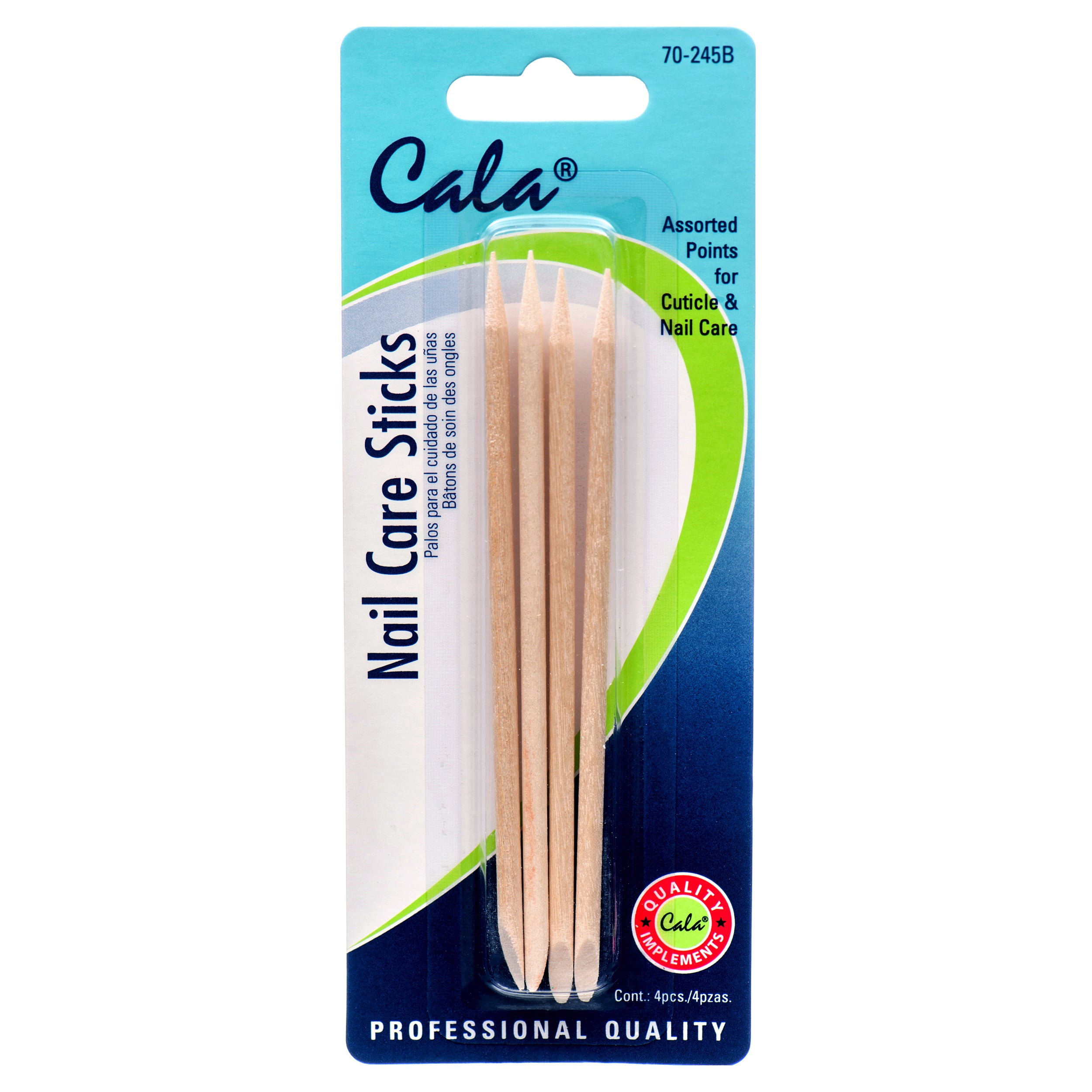 Nail Care Sticks 4Pc #70-245B (12 Pack)