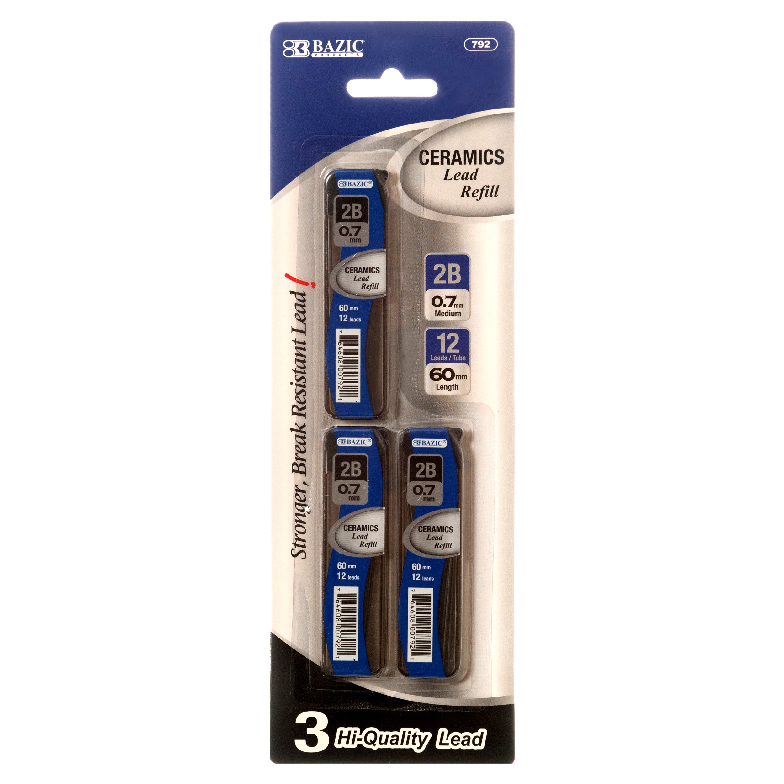 Ceramic 0.7 Lead Refills, 3 Count (24 Pack)