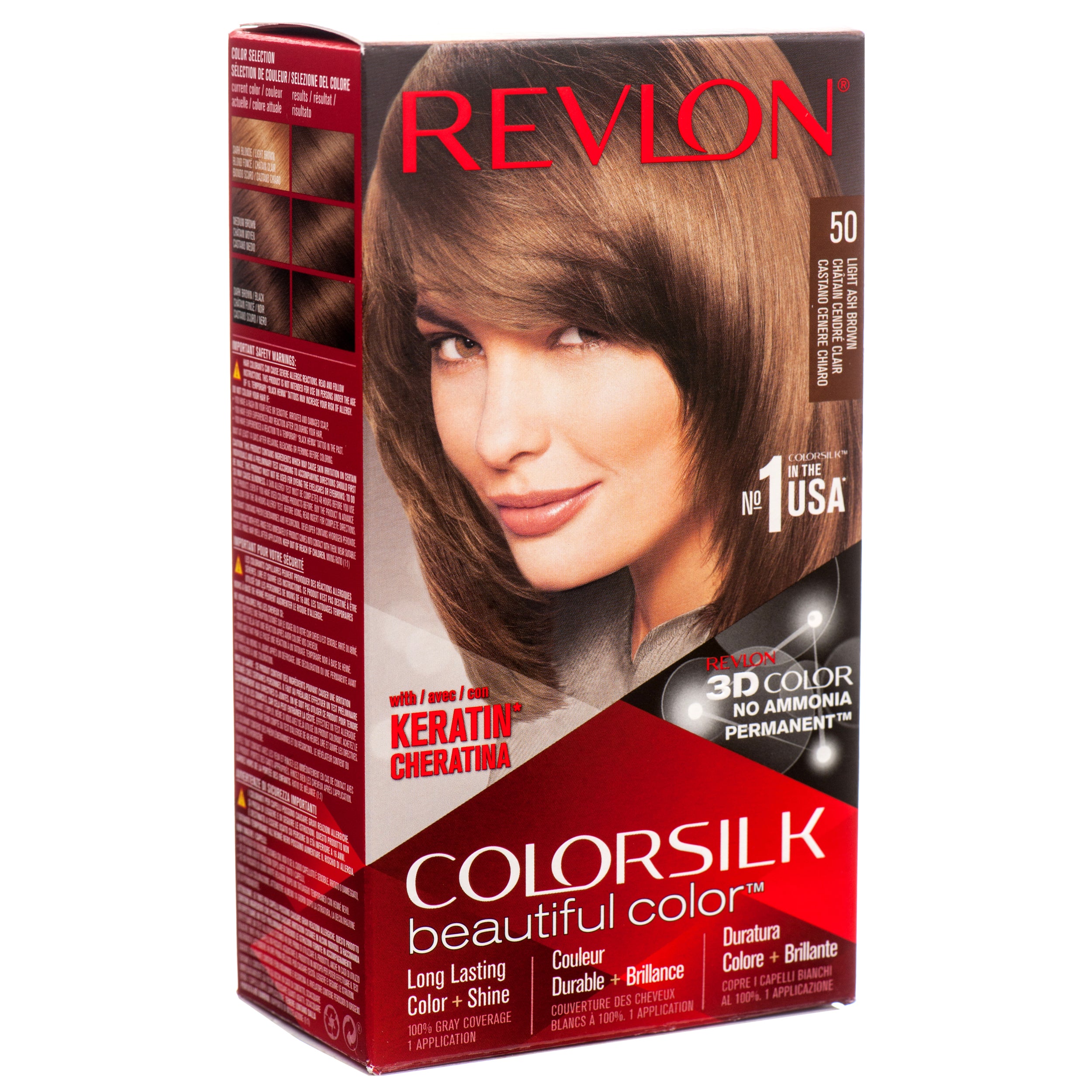 Colorsilk 50 #Light Ash Brown (Pack Of 3)
