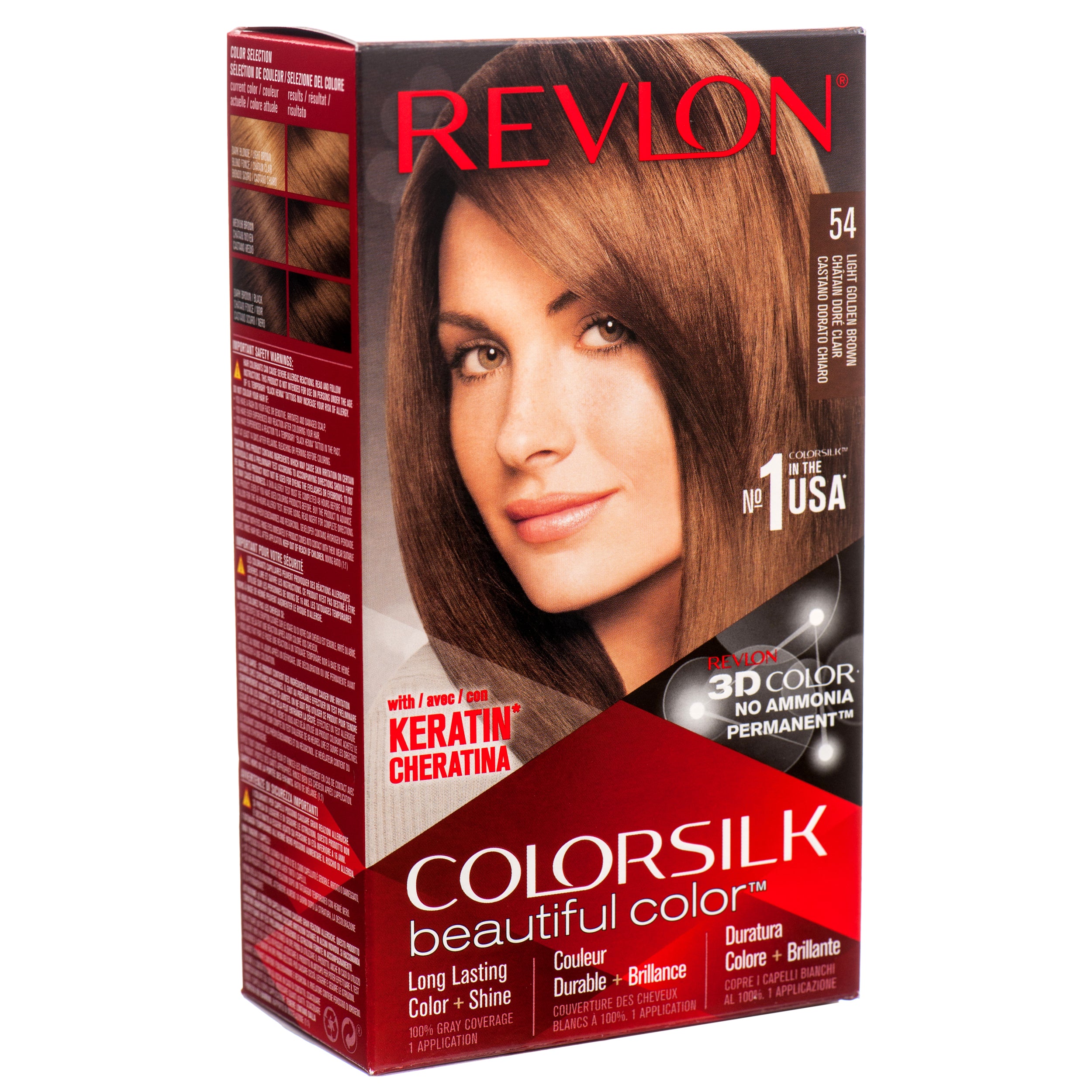 Colorsilk 54 #Light Golden Brown (Pack Of 3)