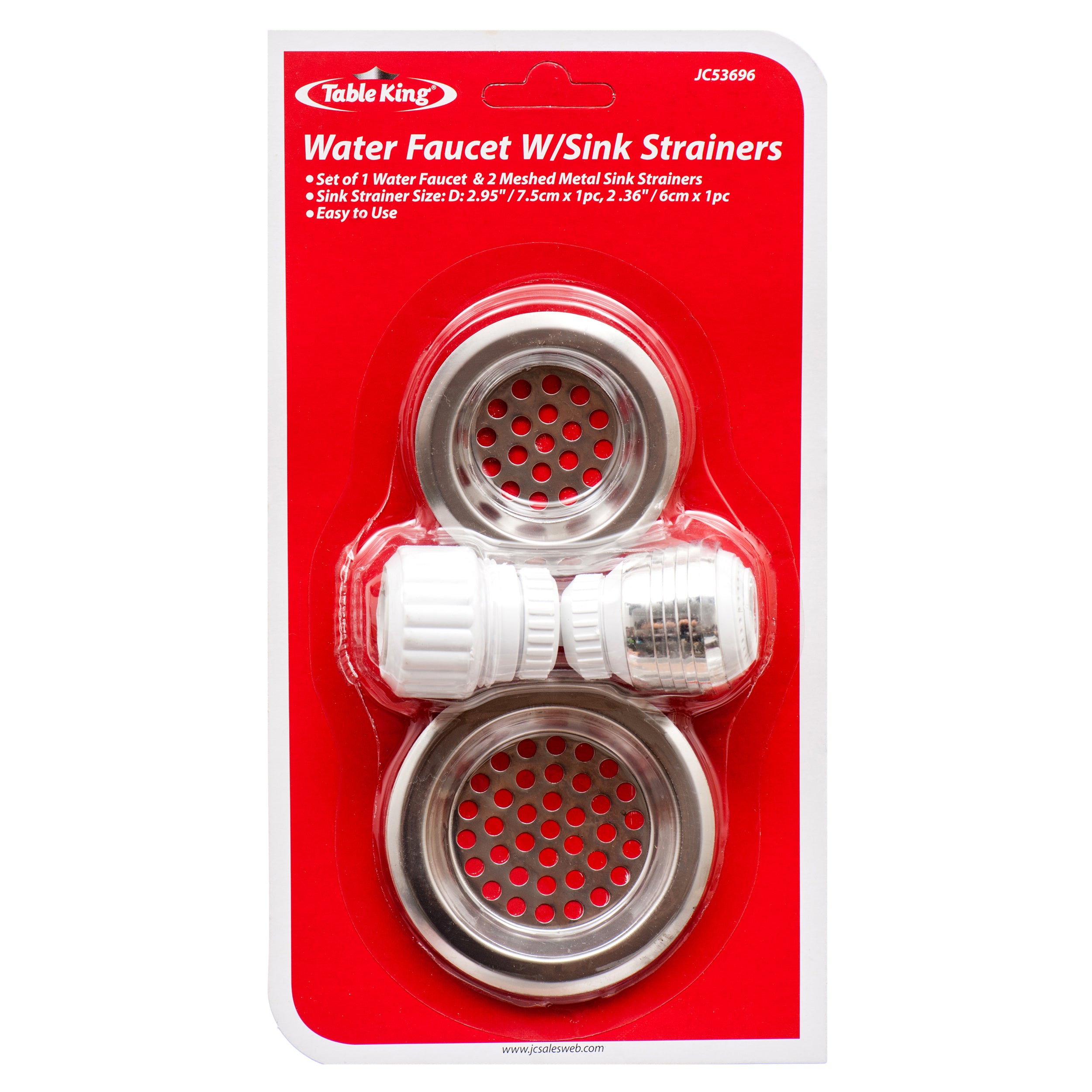 Table King Water Faucet W/Sink Strainers (24 Pack)