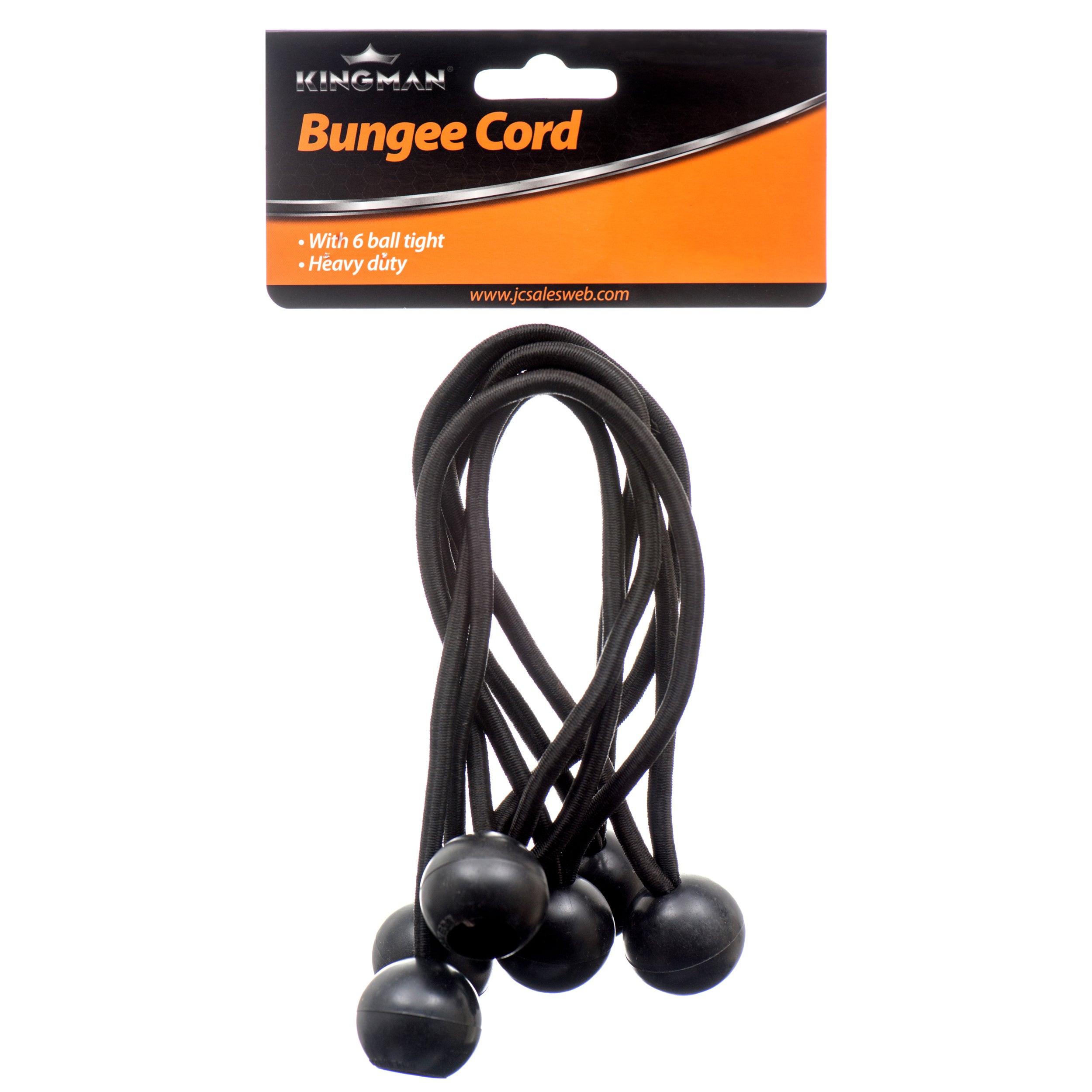 Kingman Bungee Cord W/6 Ball Tight (24 Pack)