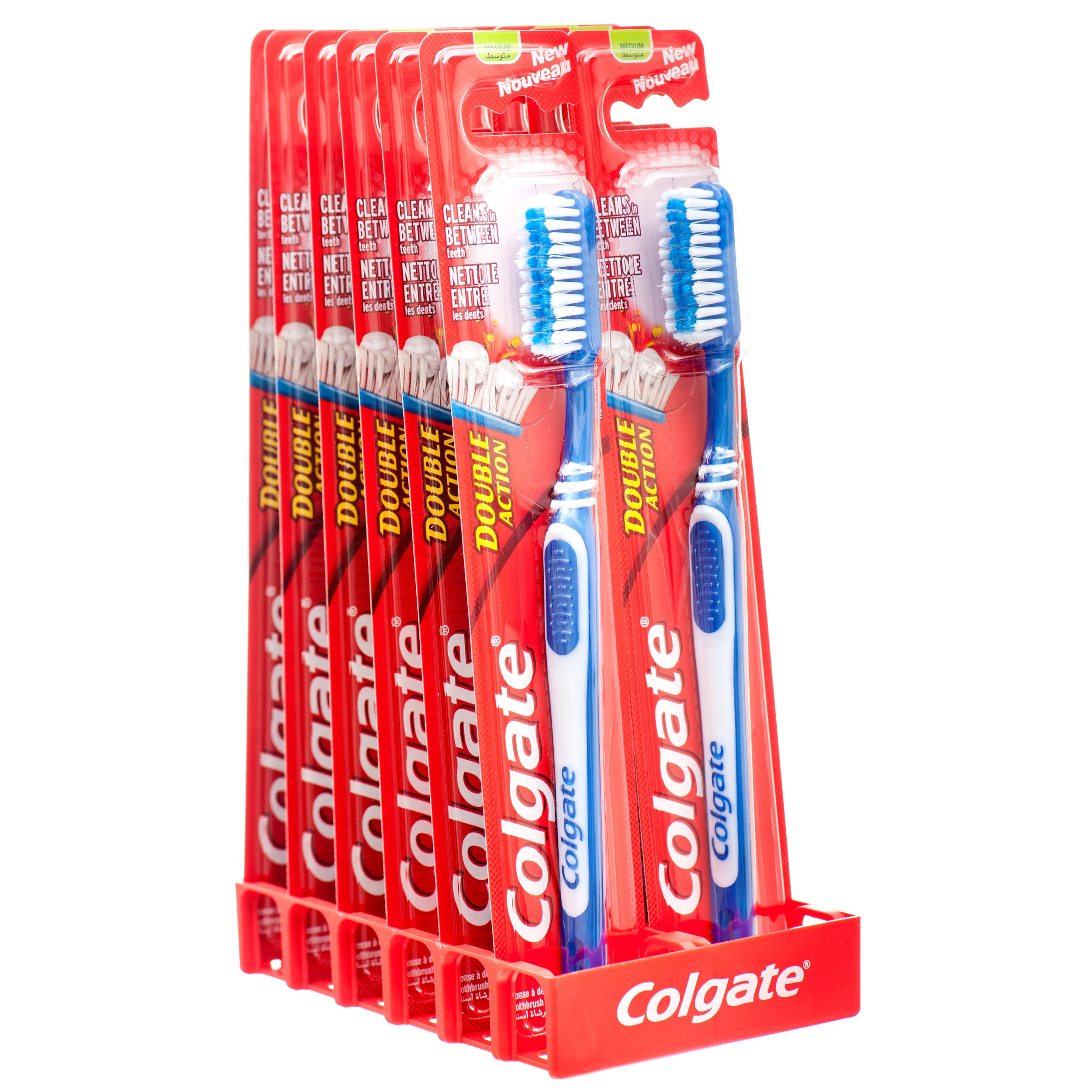 Colgate Double Action Toothbrush Medium 12 Pack – Dual‑action bristle toothbrushes for daily oral care