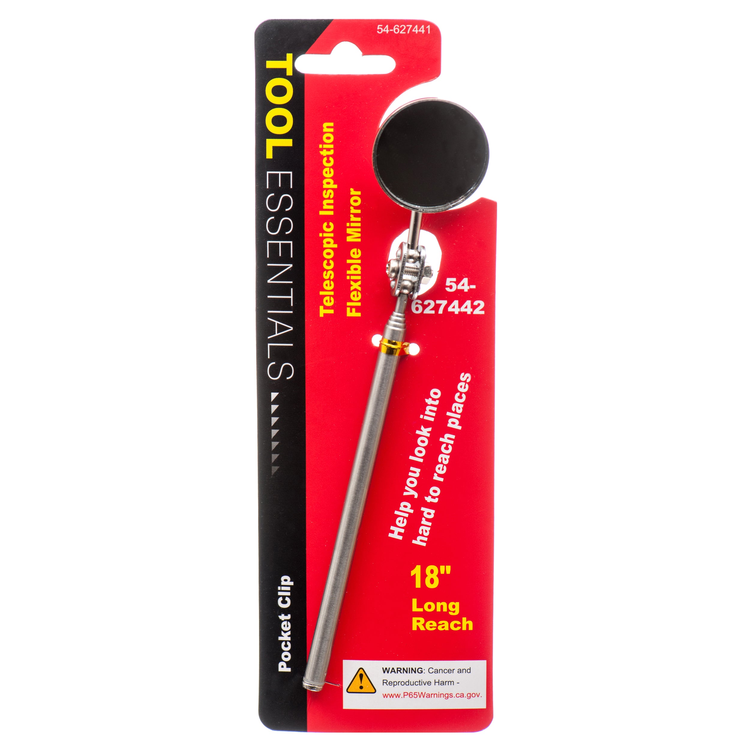 Telescopic Inspection Mirror 18" (18 Pack)