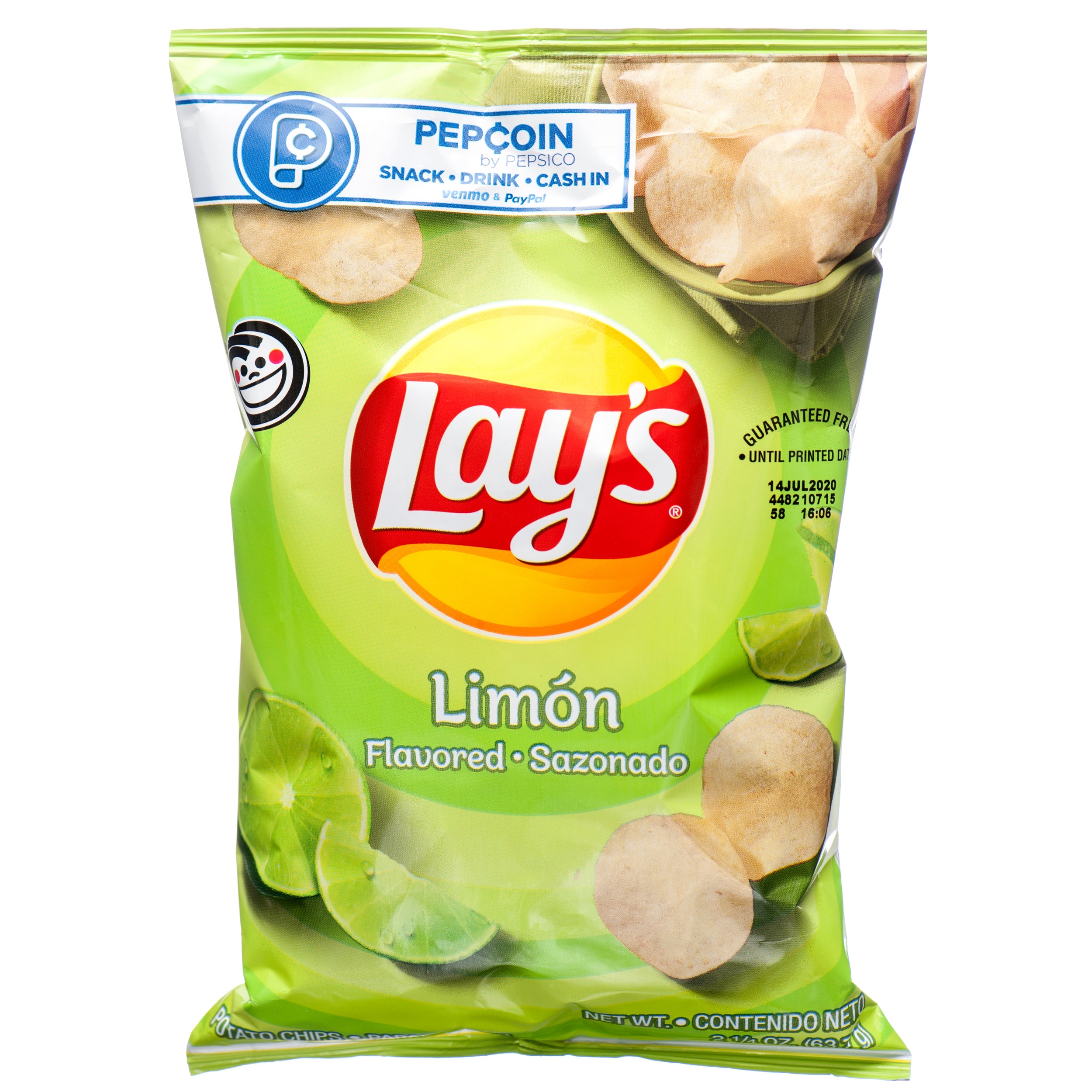 Lay's Limon Potato Chips, 2.25 oz (24 Pack)
