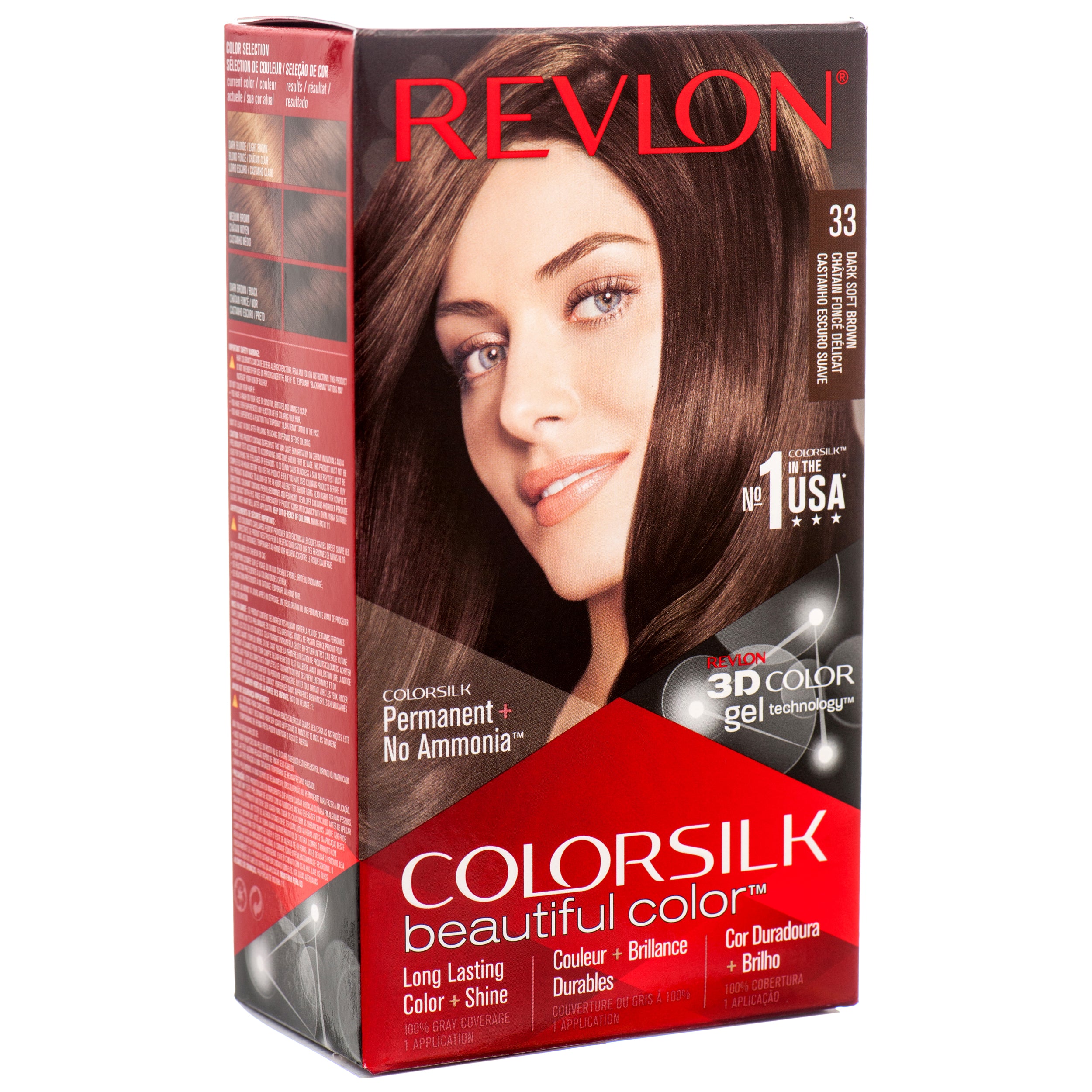 Colorsilk 33 #Dark Soft Brown (Pack Of 3)