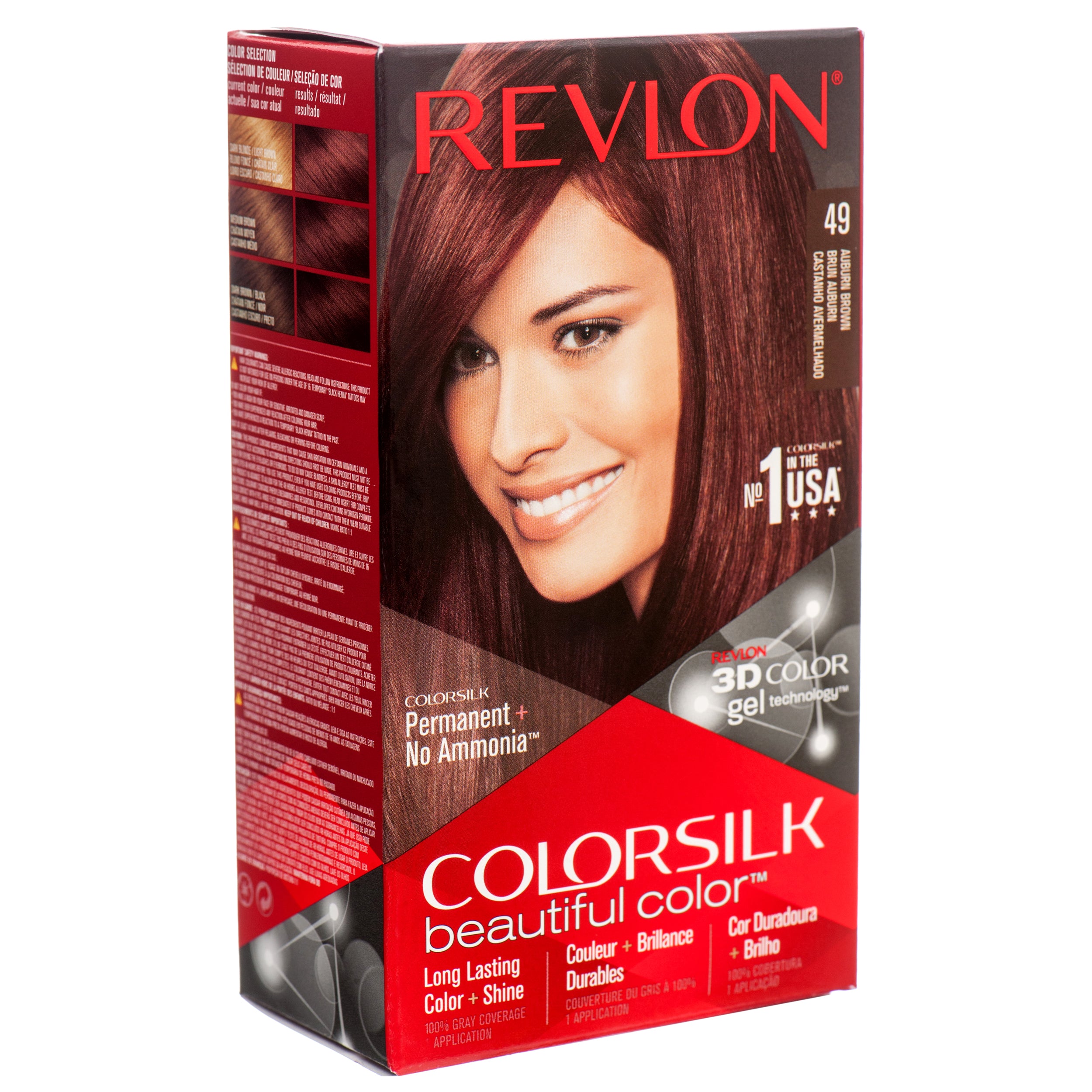 Colorsilk 49 #Auburn Brown (Pack Of 3)