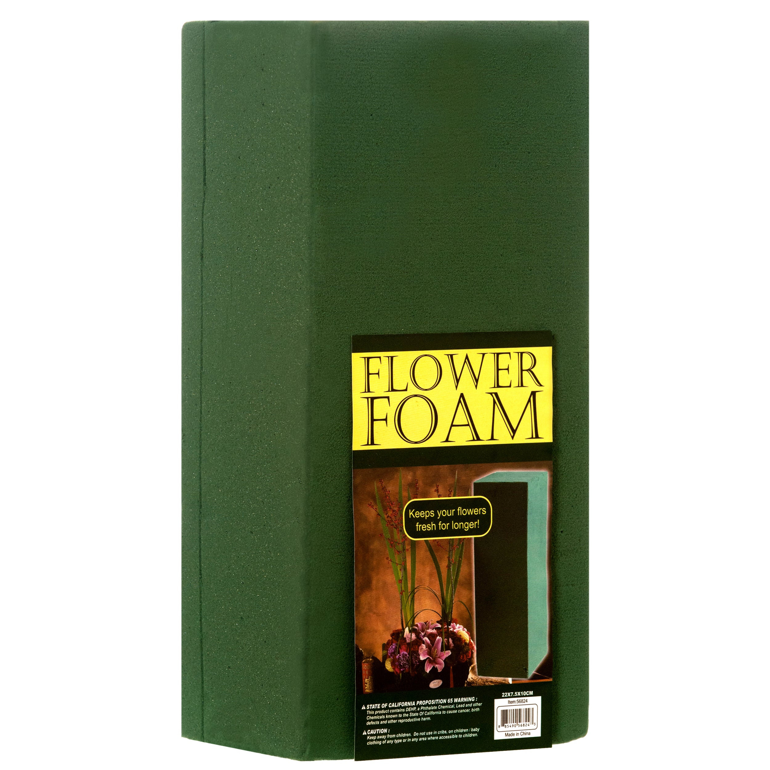 Nuvalu Foam Block Green Color For Flower 22X7.5X10Cm (Pack Of 1)