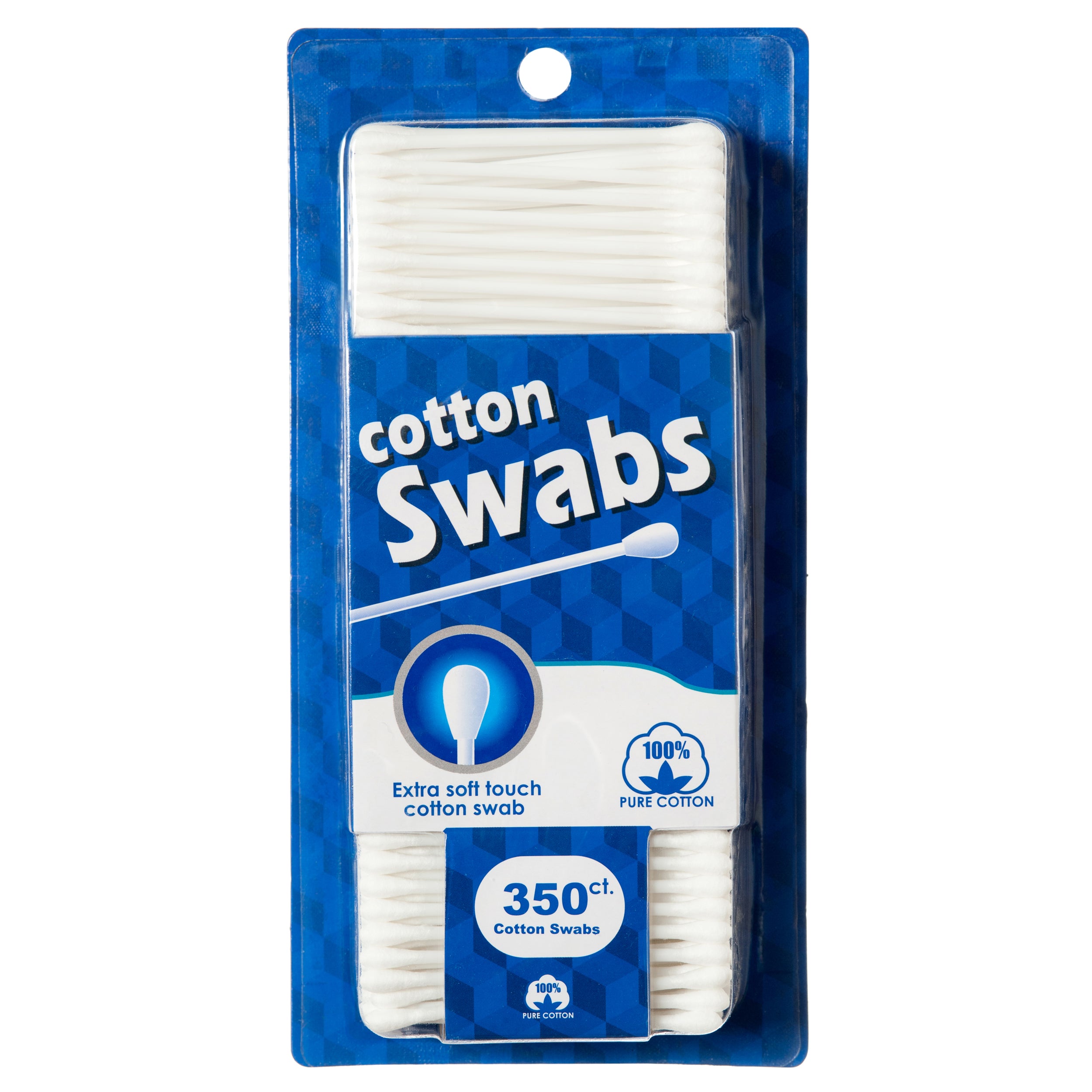 Nuvalu Cotton Swabs 350 Ct W/Blister Pack (Pack Of 1)