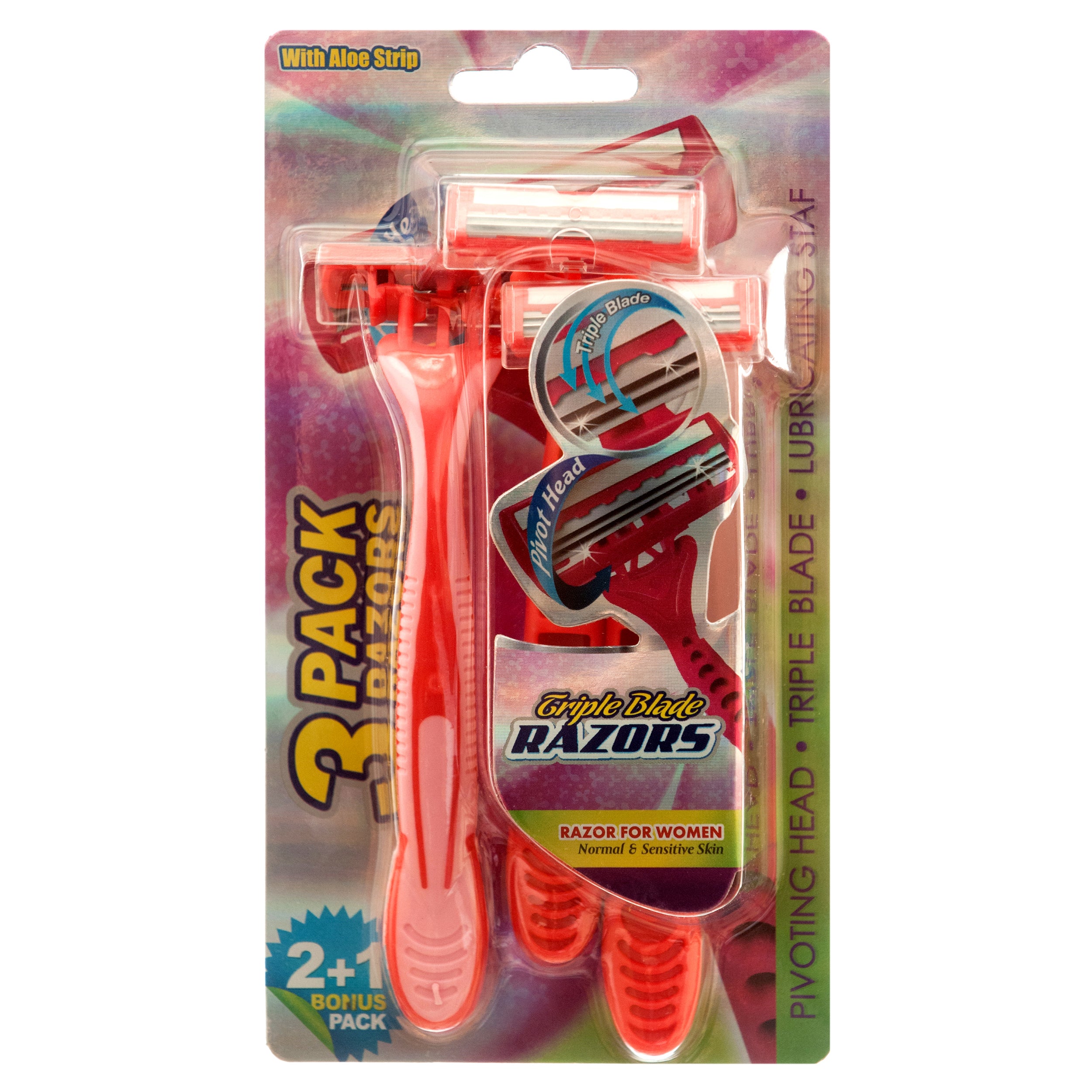 Razor Triple Blade 3Pc For Woman W/Lubricating Strip (Pack Of 1)