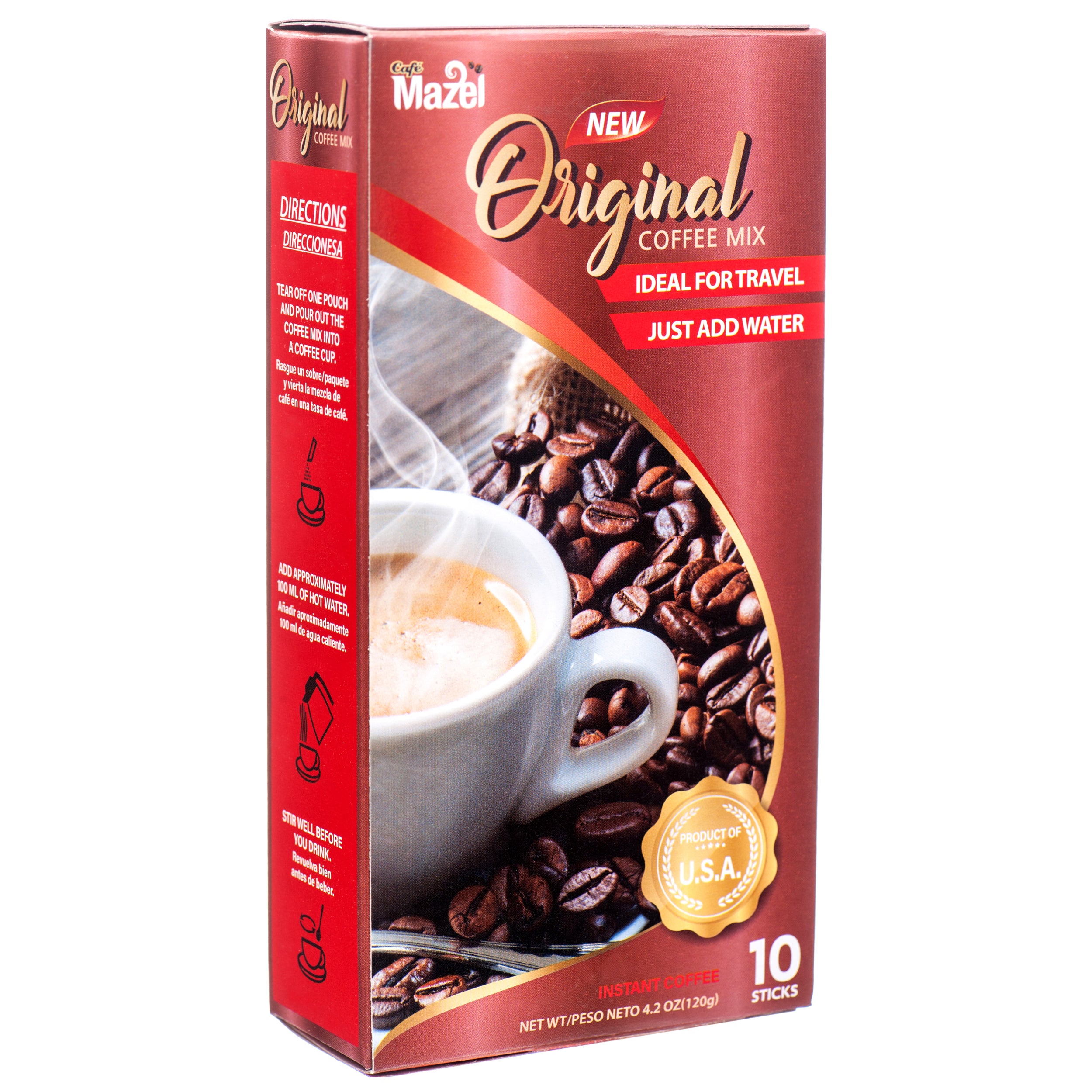 Mazel Instant Coffee, Original, 10 Count (36 Pack)