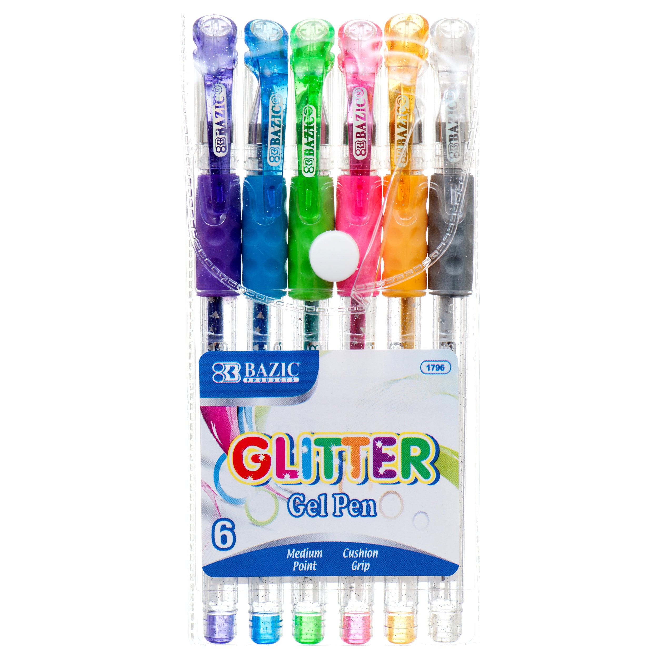 Glitter Gel Pens, 6 Count (24 Pack)