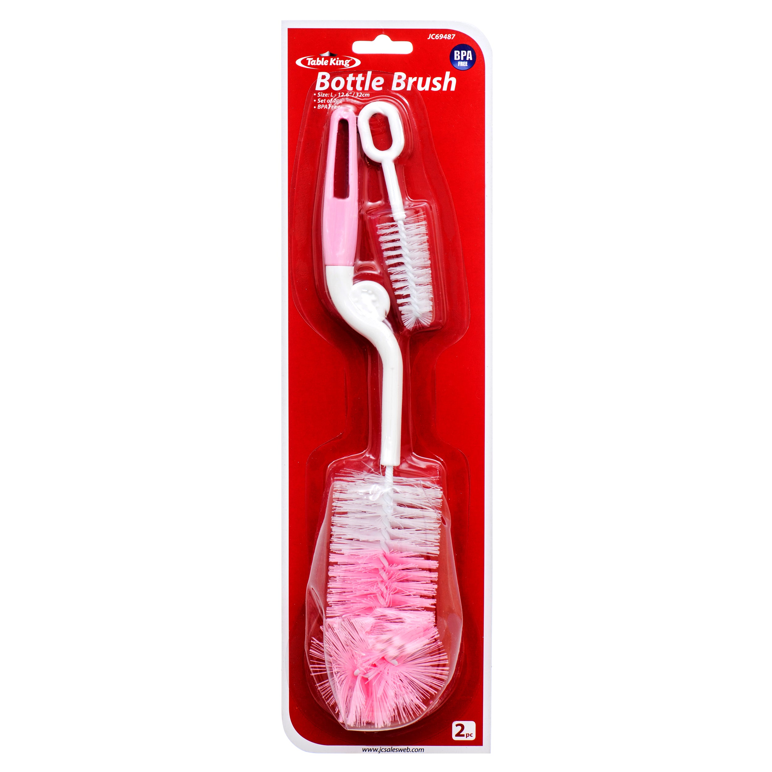 Table King Bottle Brush 12.6"X4.7" 2Pc W/Asst Colors (24 Pack)