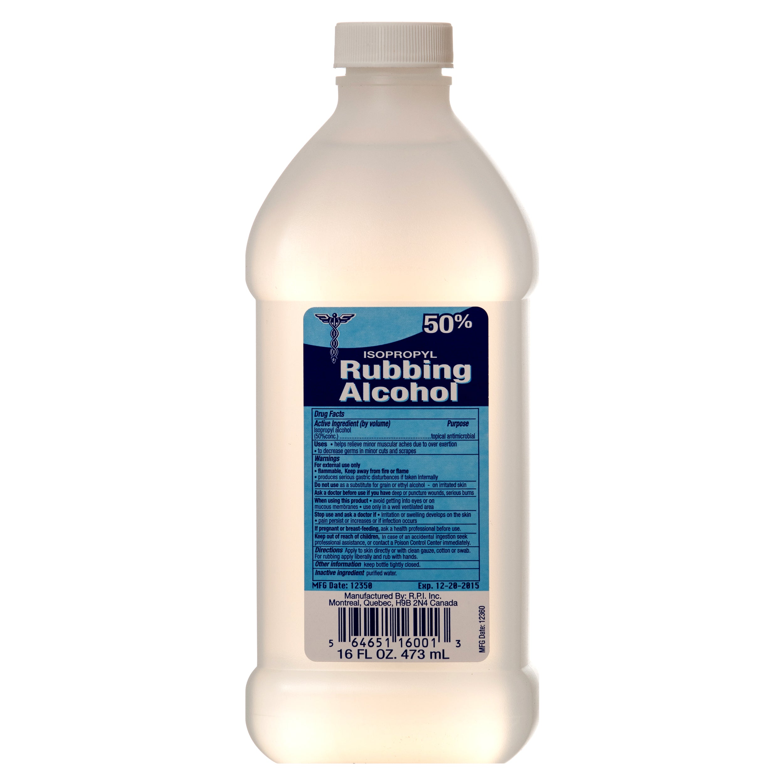 Rubbing Alcohol Isopropyl 50% 16 Oz (Pack Of 1)