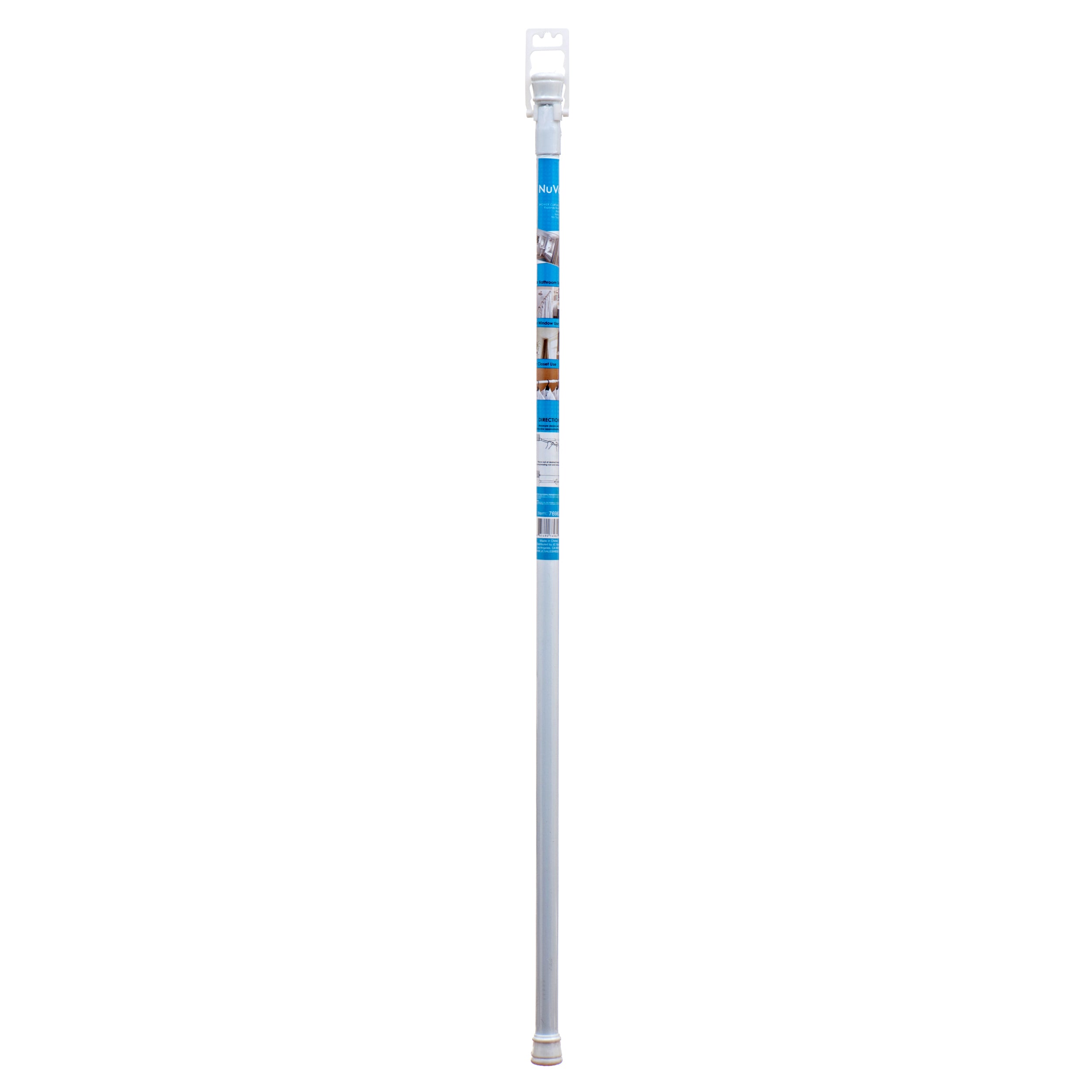 Nuvalu Shower Curtain Ext. Rod 4 Asst Clr 35.4"--63" 520G (Pack Of 1)