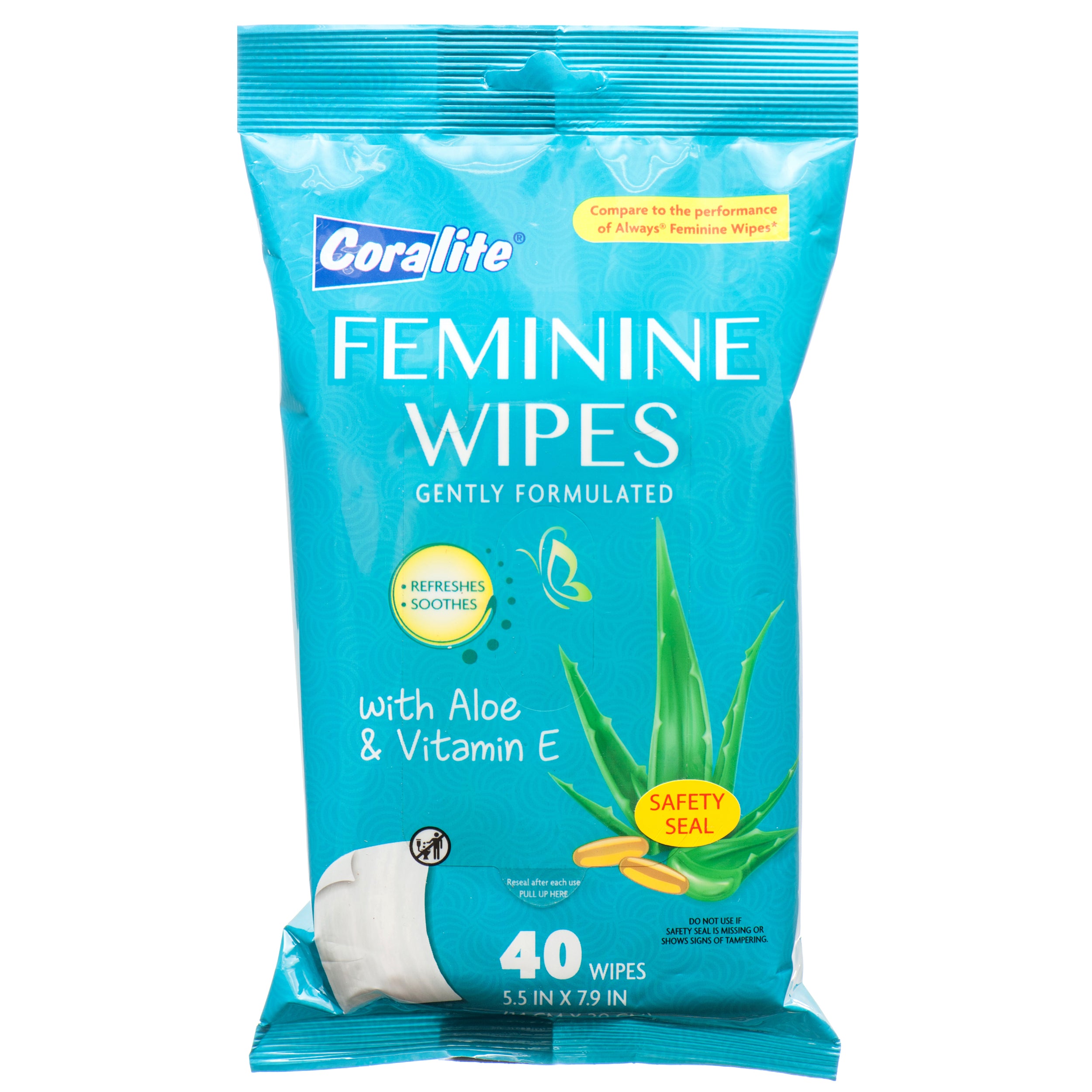 Coralite Feminine Wipes 40 Ct (Pack Of 1)