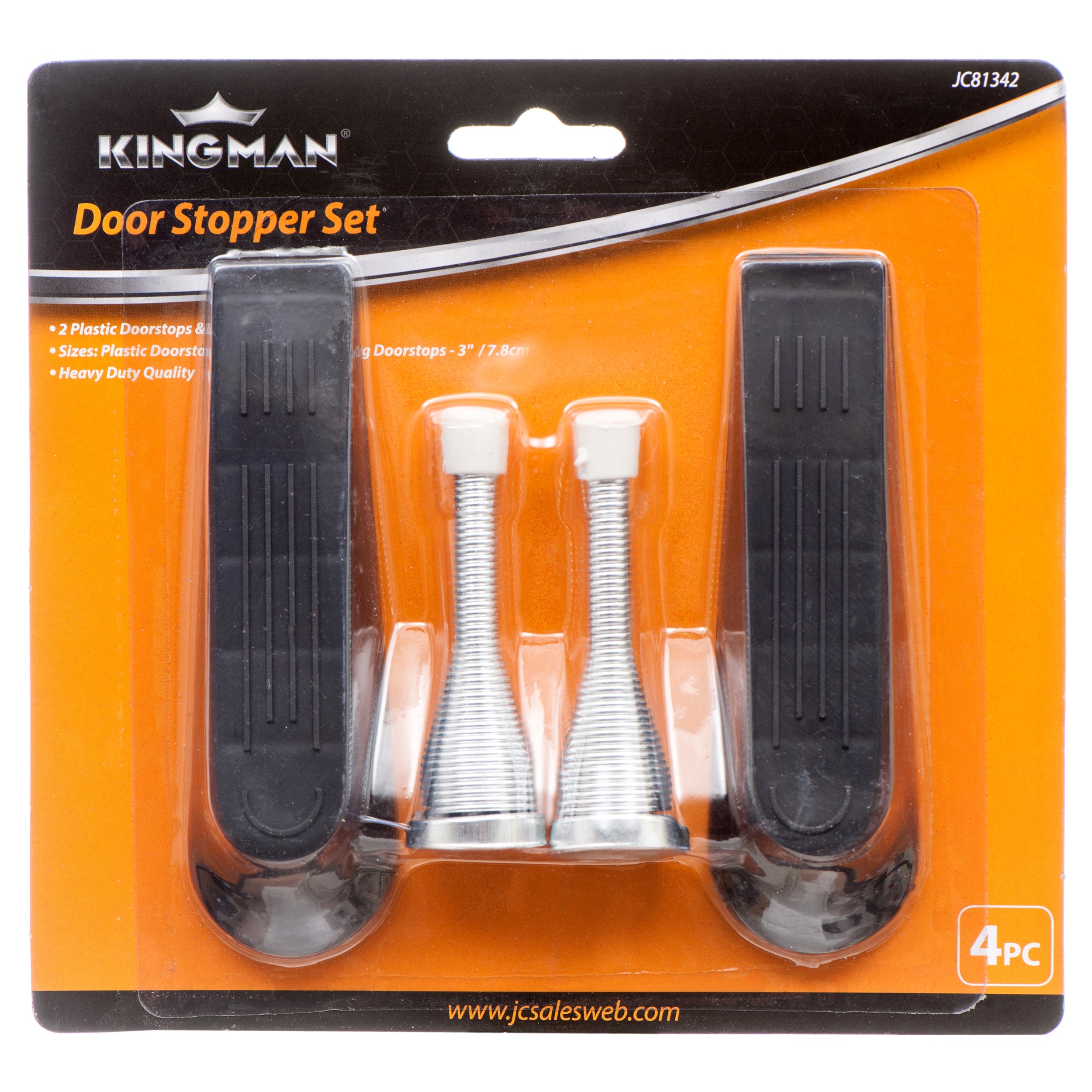Kingman Door Stopper & Spring 4 Pc Set (Pack Of 1)