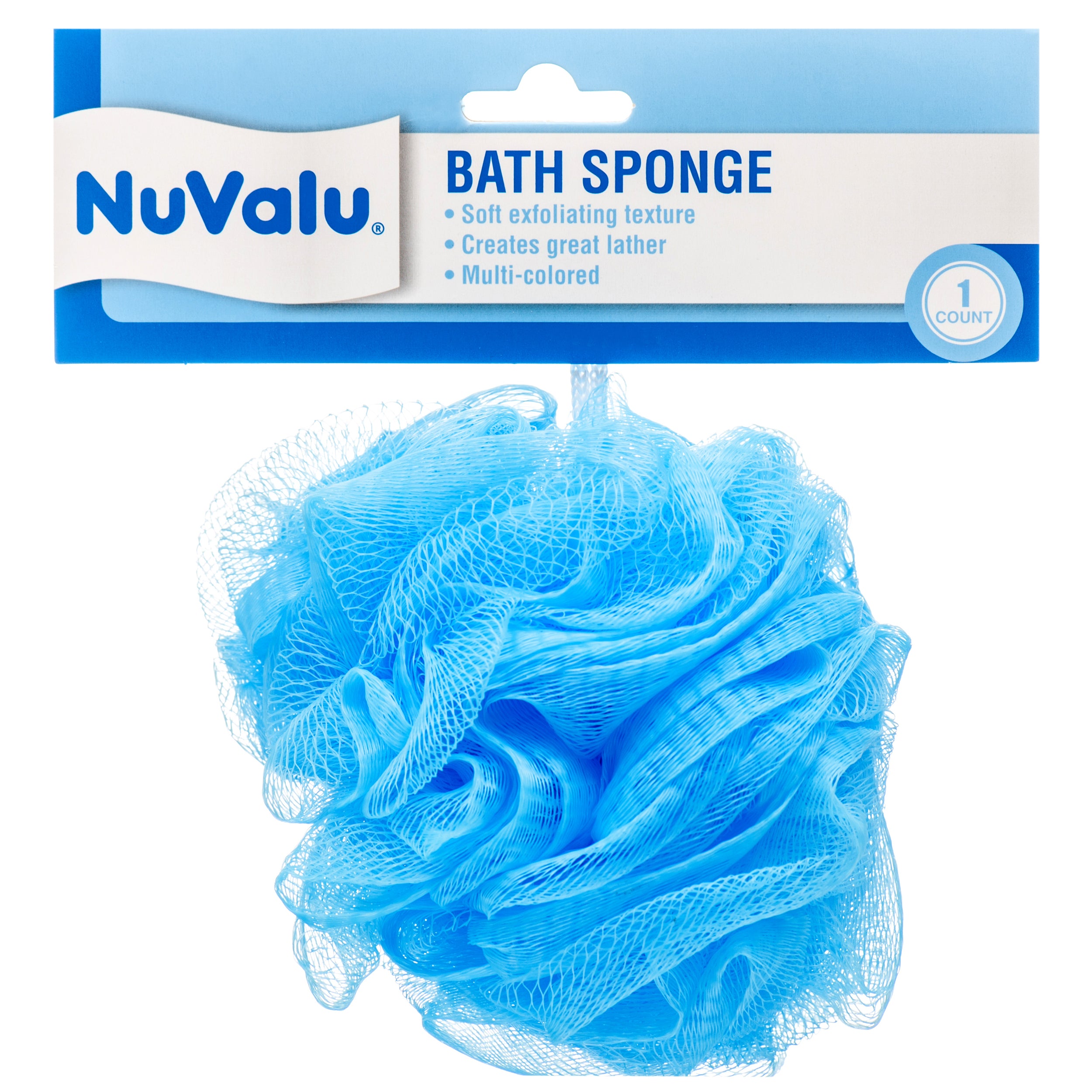 Nuvalu Bath Sponge 50G In Polybag W/Asst Colors (Pack Of 1)