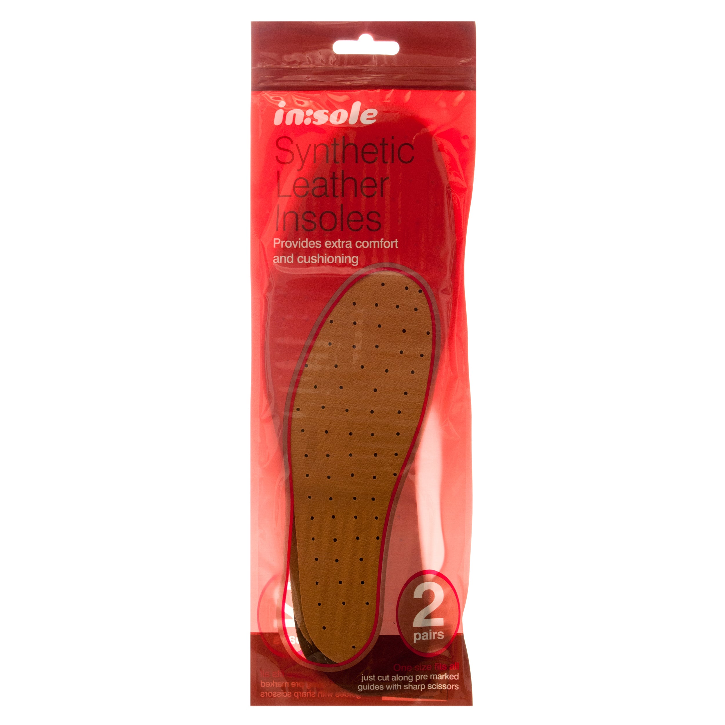 Nuvalu Insole Synthetic Leather 2Pairs (Pack Of 1)