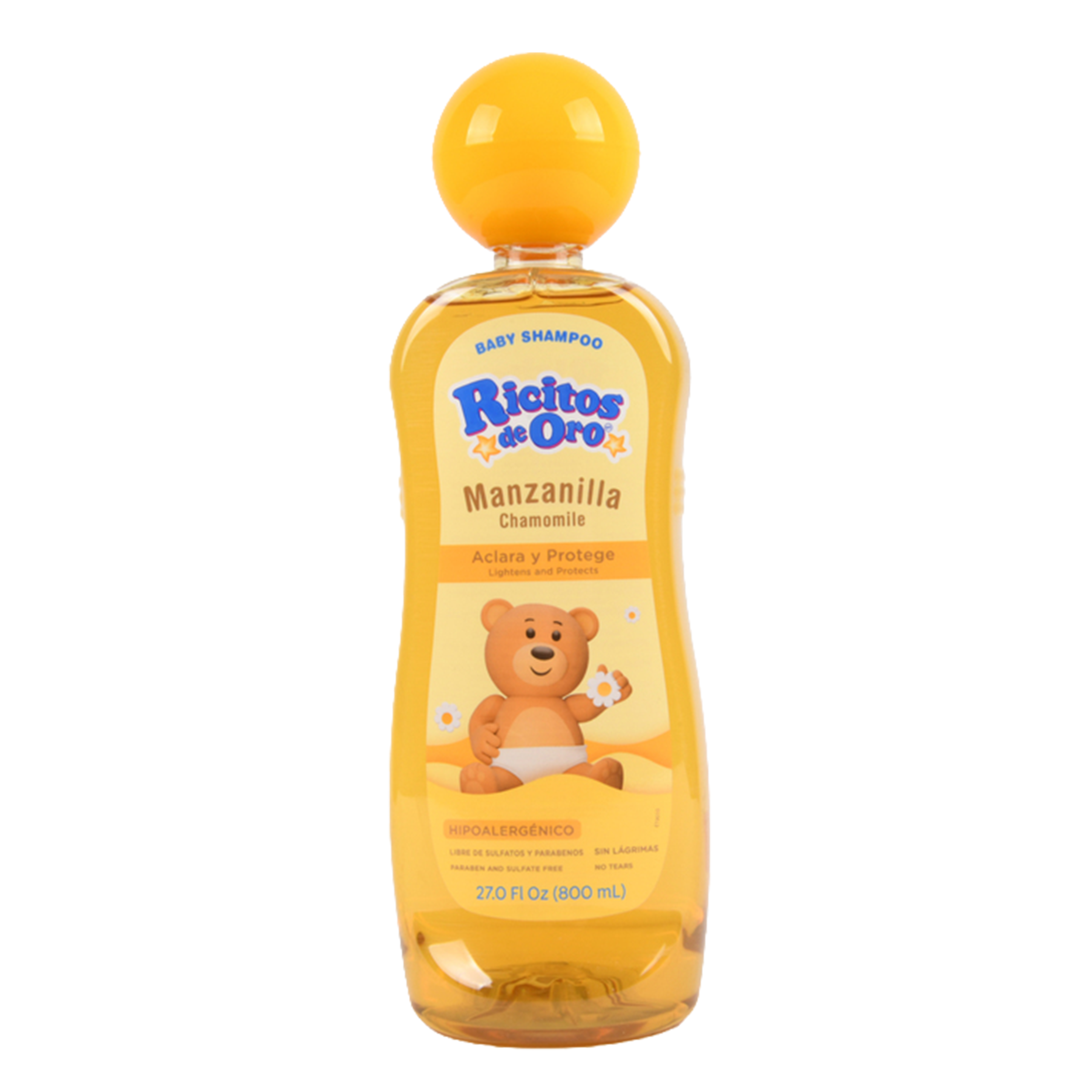 Ricitos de Oro baby shampoo manzanilla chamomile 800ml hypoallergenic gentle hair cleanser