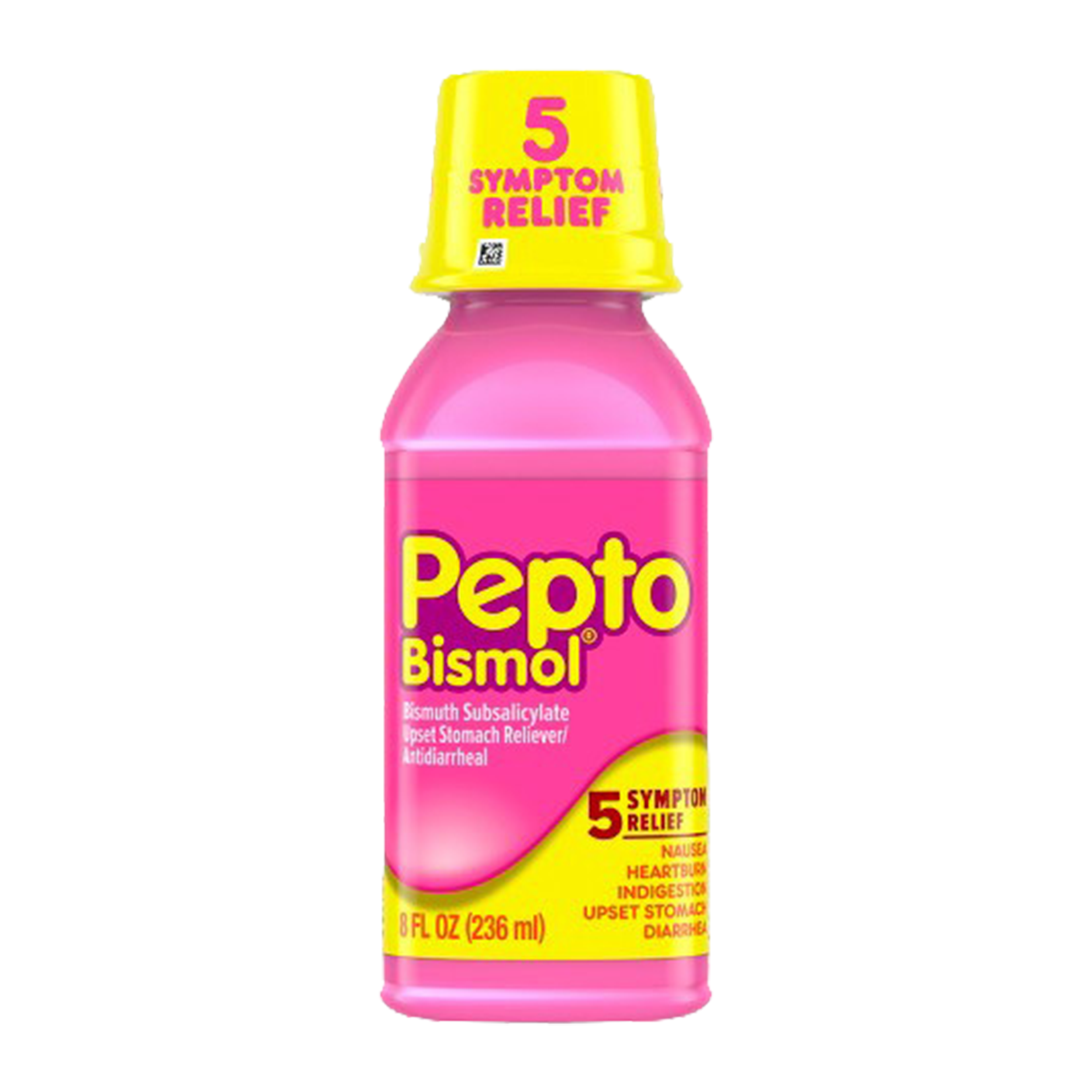 Pepto Bismol liquid 8 fl oz bottle for upset stomach nausea heartburn indigestion and diarrhea relief