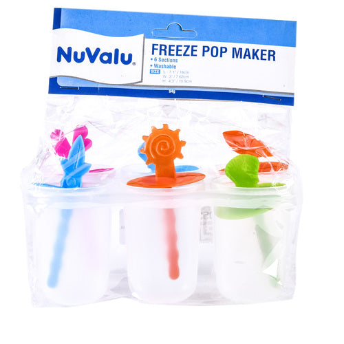 NuValu 6-Piece Ice Pop Tray (24 Pack)