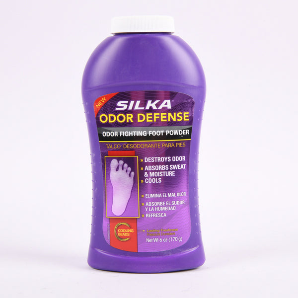 SILKA ODOR DEFENSE FOOT POWDER 6oz(1 Count)