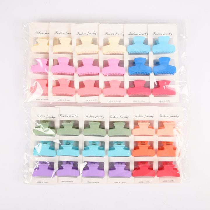HAIR JAW CLIP 3CT ASST CLRS(12 Count)