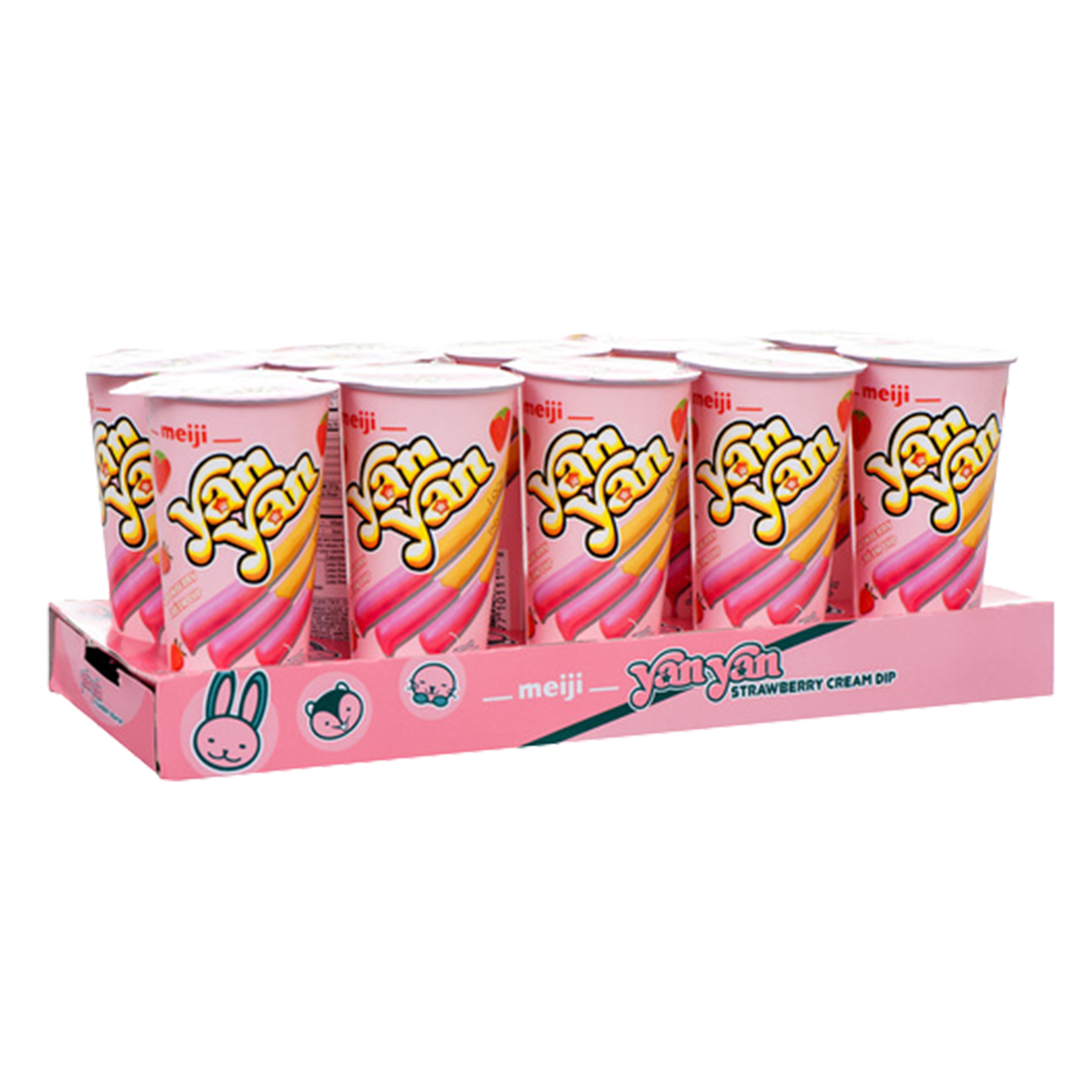 YAN YAN 2 OZ STRAWBERRY, 10 count (Pack Of 1)
