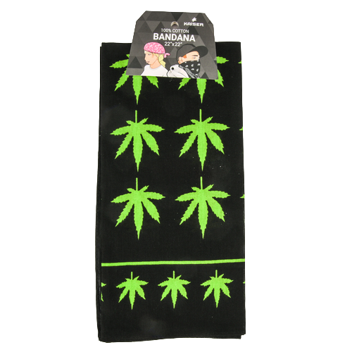 BANDANA SINGLE PACK MARIJUANA3 (12 PACK)