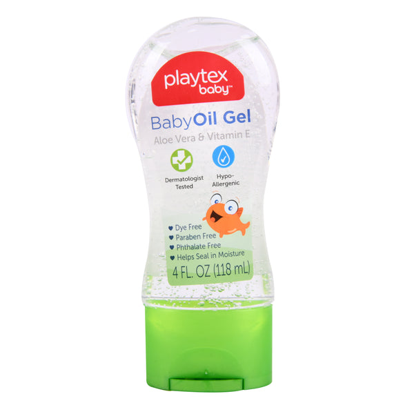 Playtex Baby Oil Gel Aloe Vera 4 oz (12 Pack)