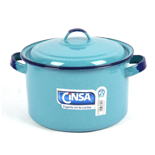 CINSA BLUE DUTCH OVEN #22 W/LID(1 Count)