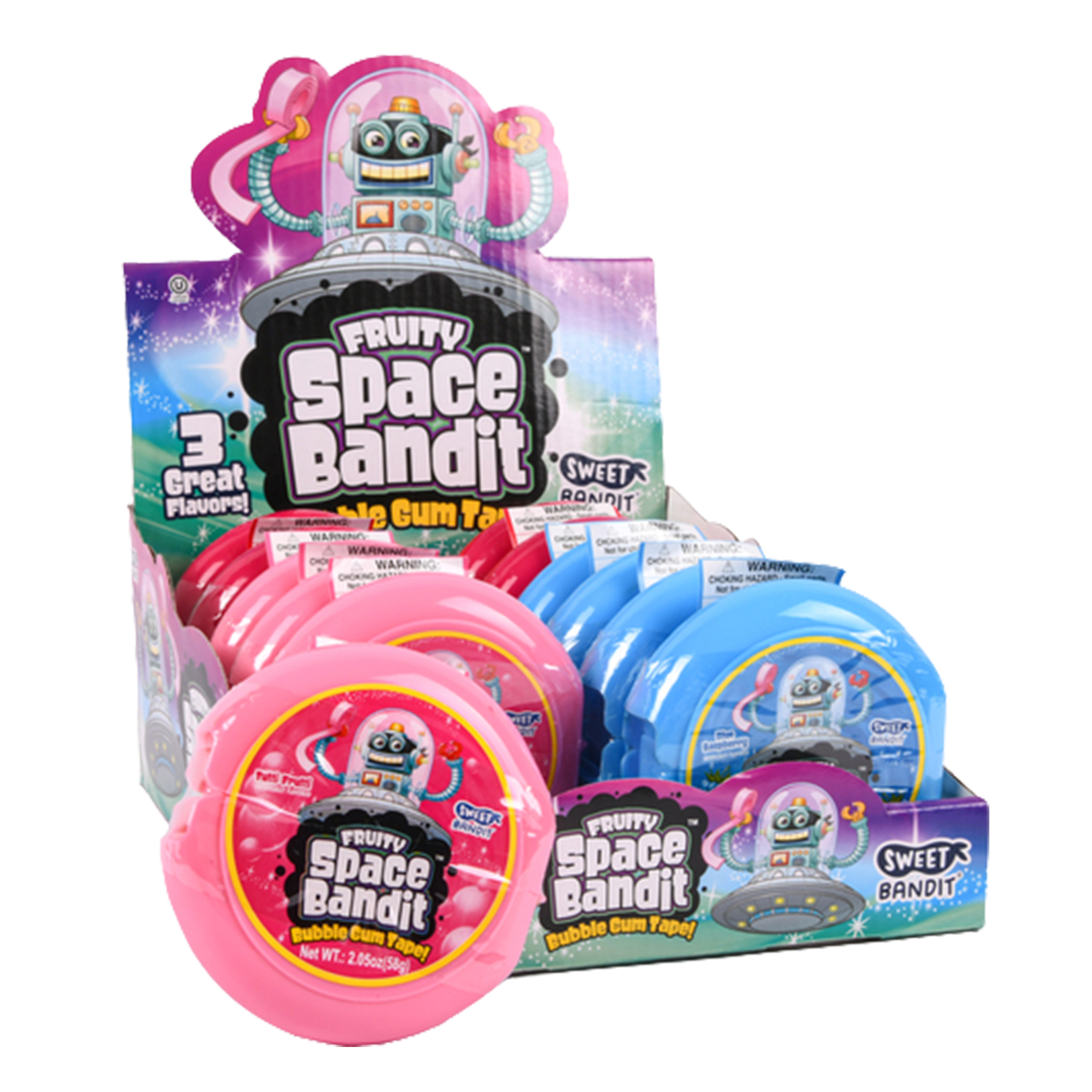 KIDSMANIA GUM SPACE BANDIT 12 Count (Pack Of 1)