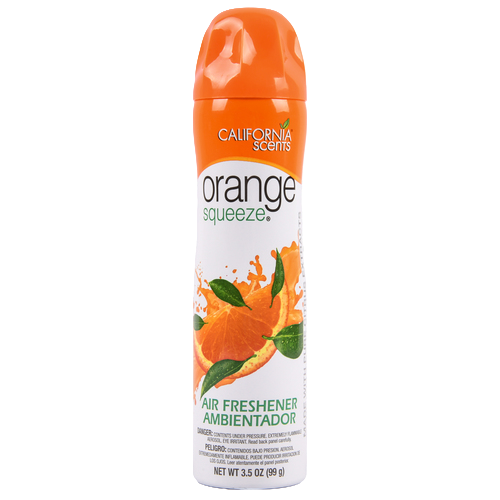 CALIFORNIA SCENTS AIR FRESHNER AEROSOL ORANGE SQUEEZE NI 3.5OZ (24 PACK)