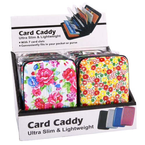CARD CADDY FLORAL ASST (12 PACK)