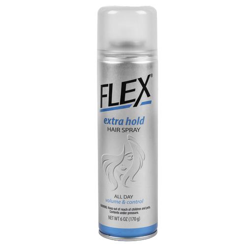 Flex Extra Hold Hair Spray 6 oz – strong hold styling spray for volume and all‑day control (12 pack)