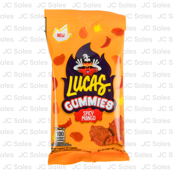 Lucas Spicy Gummies Mango 70 G (12 Pack)