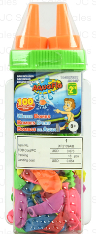 Water Balloons 100ct w/ Injector (12 Pack)