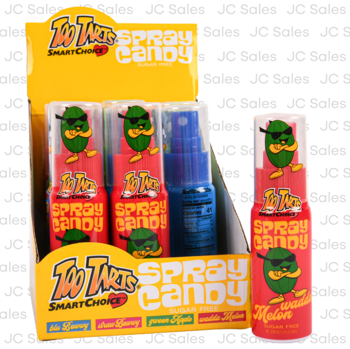 TOO TARTS SPRAY CANDY 1 OZ (12 Pack)