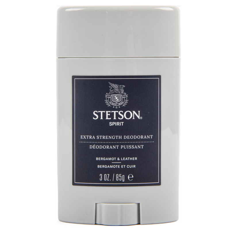 STETSON MEN DEODORANT BERGAMOT&LEATHER 3 OZ (12 Pack)