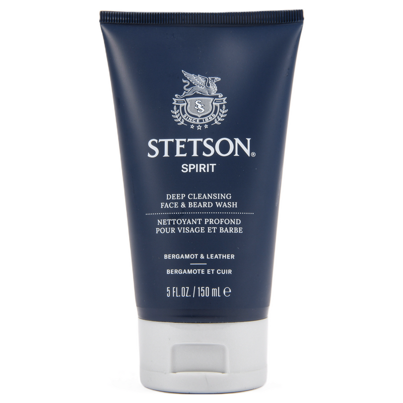 STETSON MEN FACE & BEARD WASH BERGAMOT&LEATHER 5 OZ (12 Pack)
