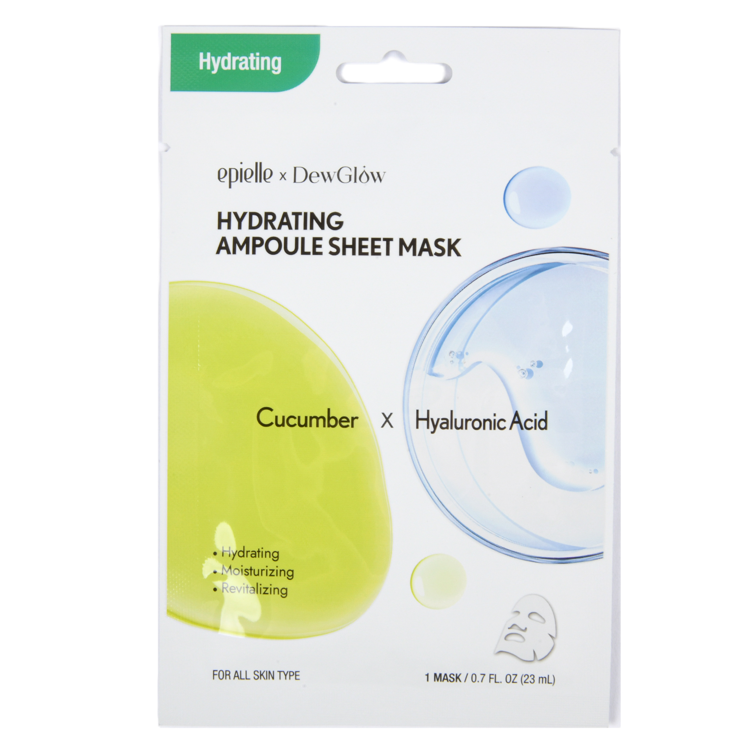 EPIELLE AMPULE MASK CUCUMBER+HYALURONIC (10 Pack)