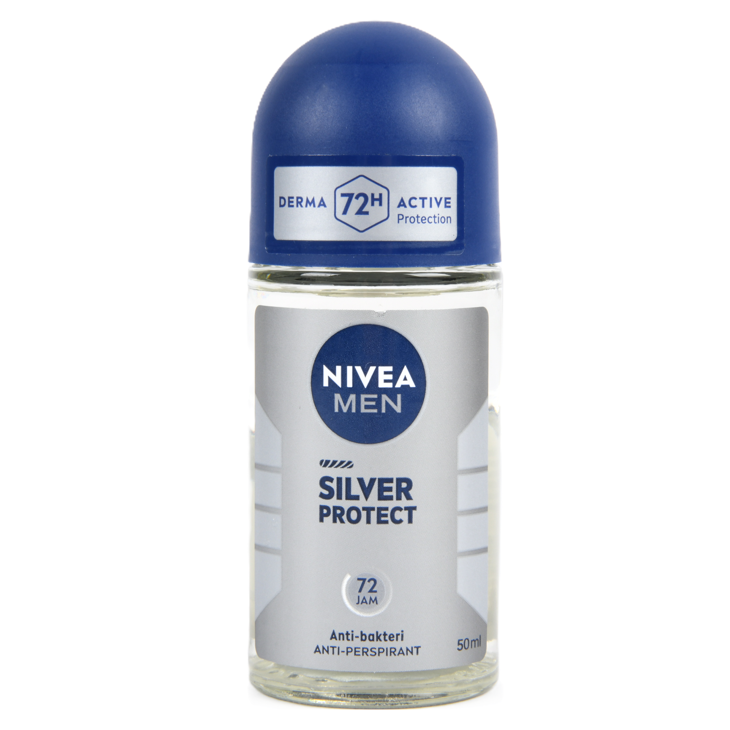 NIVEA Men Silver Protect roll on deodorant 50ml antibacterial antiperspirant 72 hour protection