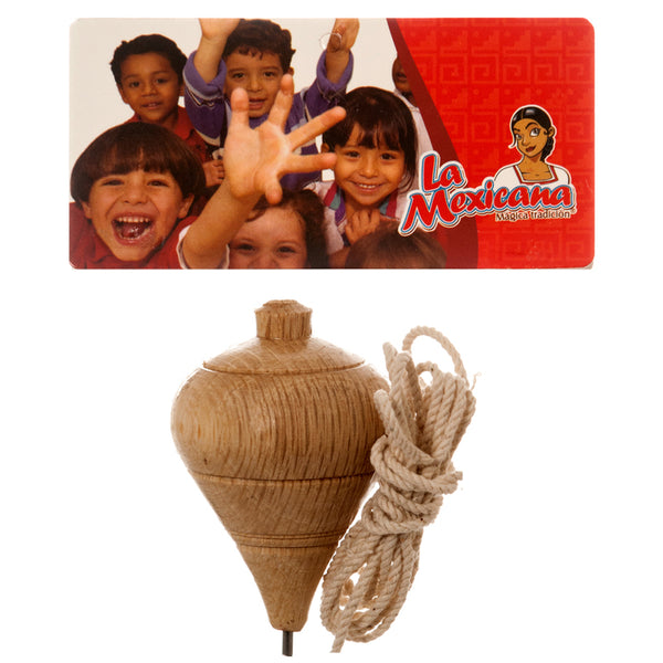 MEXICAN TOY WOODEN TROMPO #M761(1 Count)