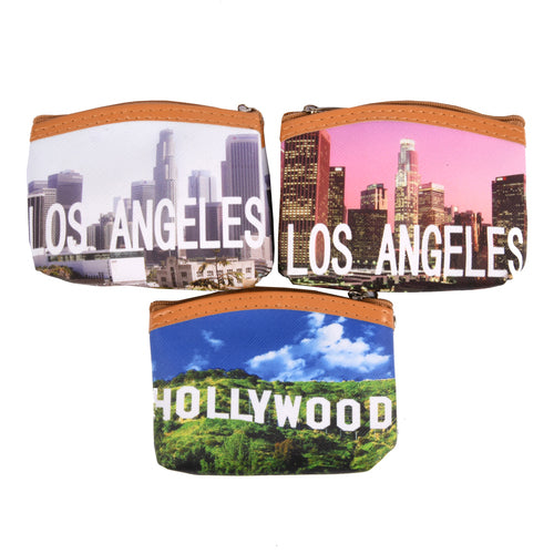 KEY CHAIN COIN PURSE LA/HOLLYWOOD DESIGN