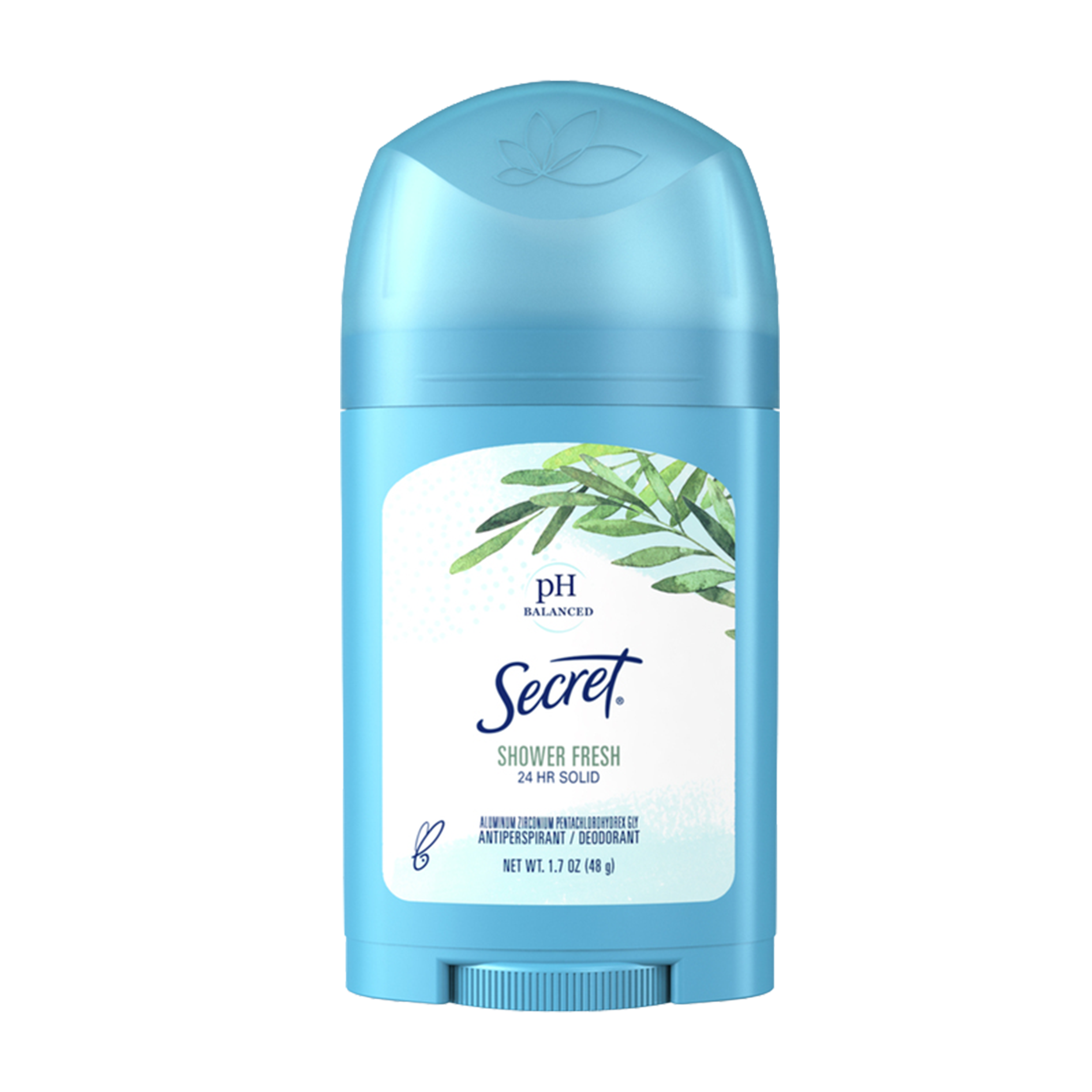 Secret Shower Fresh deodorant stick on a white background