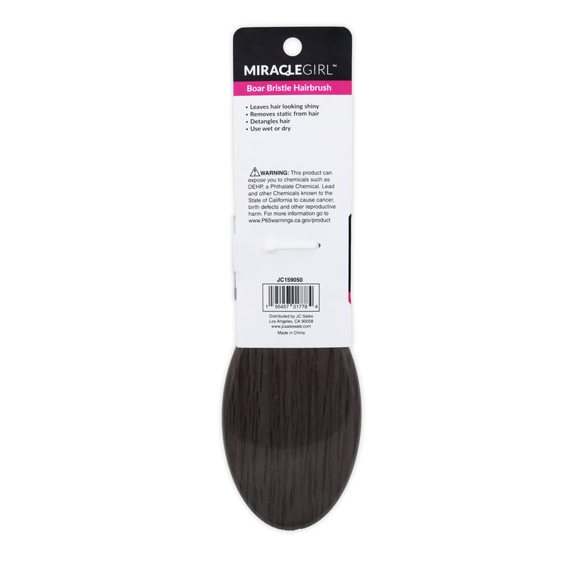 MIRACLEGIRL Boar Bristle Hair Brush (1 Count)